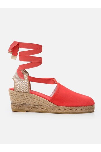 Su Espadril Molly Kırmızı Kadın Dolgu Topuklu Espadril
