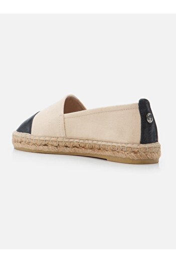 Su Espadril Adrian Ekru Kadın Düz Espadril