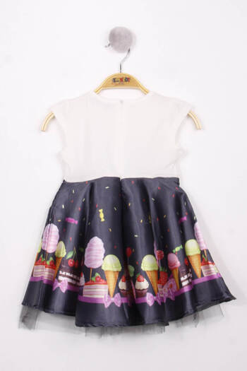 Toontoy Ice Cream Printed Baby Girl Dress