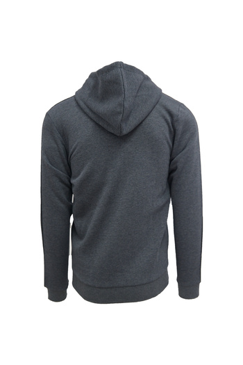 adidas Šedá pánská mikina s kapucí adidas Essentials Fleece se 3 proužky