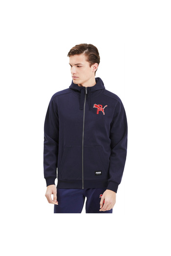 Puma Pánská mikina s kapucí Puma Athletics, modrá