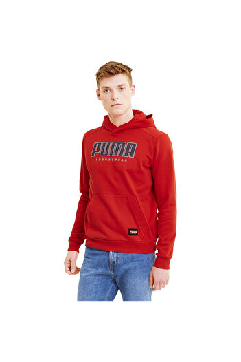 Puma Φούτερ με κουκούλα Puma Athletics FL, Κόκκινο, Ανδρικό
