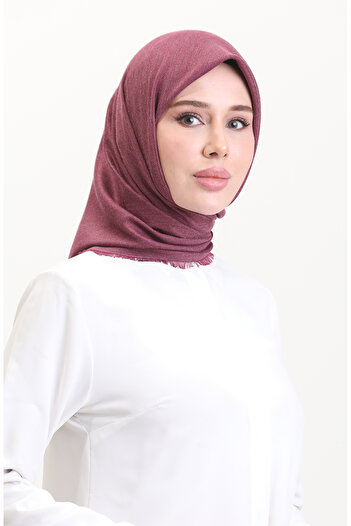 sefamerve Plum Cashmere Scarf - 90182-02