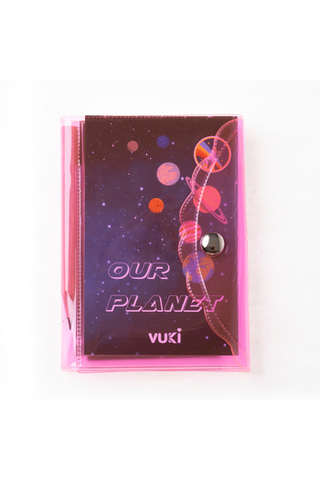 VUKİ Mini 3 Compartment Notebook with Pen