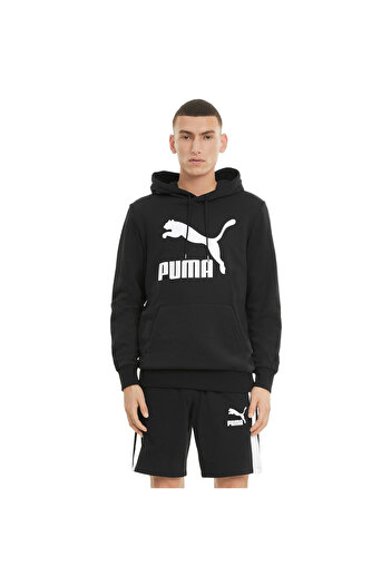 Puma Kapuce Puma Classics Logo, Černá, Pánské