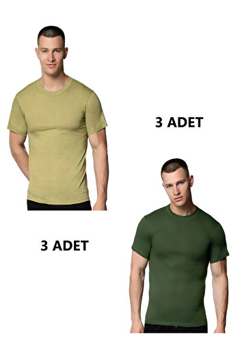 SİERNA Combed Cotton Colorful Crew Neck Tank Top Srn-002982