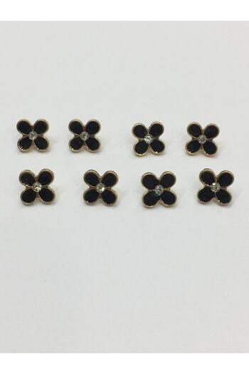 karantuhafiye Stoned Button / Blouse Button Set of 8 / Metal Stoned Blouse Button