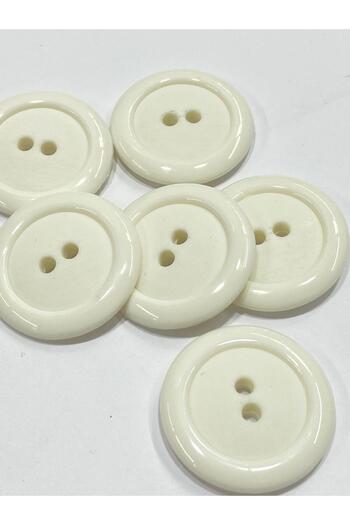 karantuhafiye Coat Coat Button Italian Button Set of 6 White 3 cm (M46690)