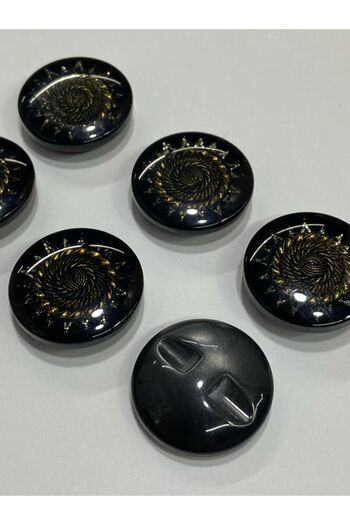 karantuhafiye 6-Piece Special Design Coat and Coat Button Set - 2.8 cm Krn149