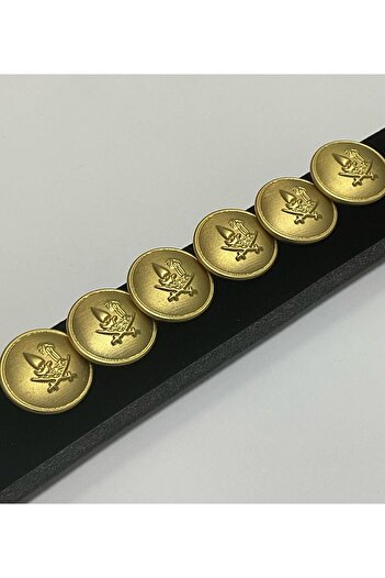 karantuhafiye Trench Coat Jacket Button / Gold/ Set of 6 / 2.3 cm