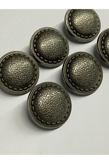 karantuhafiye 6-Piece Oxide Metallized Trench Coat Button Set - 2.5 cm (M293)