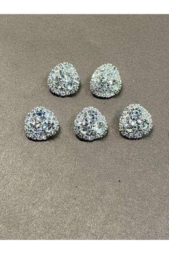 karantuhafiye Stoned Button Triangle Button Set of 5