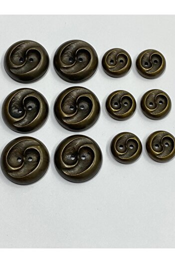 karantuhafiye Vintage Italian Buttoned Metallized Distressed 3D Wave Pattern Coat/Mont/Cardigan - Oxy