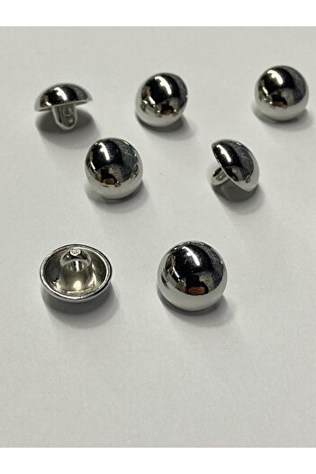 karantuhafiye Cambered blouse button / metal blouse button / set of 8 / SILVER
