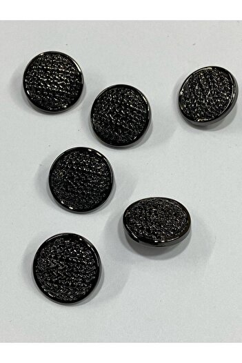 karantuhafiye Metal Button/Cardigan Vest Length/ Set of 6/1.8 cm/jx23/Anthracite