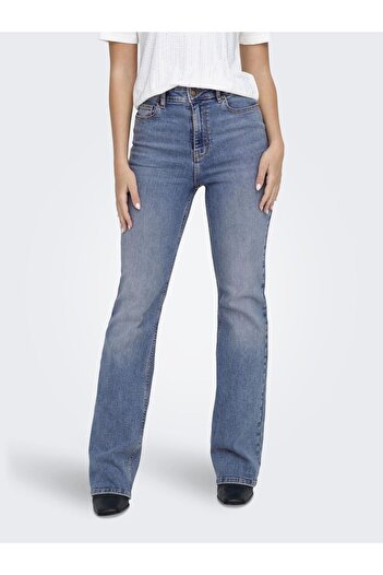 ONLY Blugi cu croiala larga ONLLUNA Hohe Taille Ausgestellt Jeans