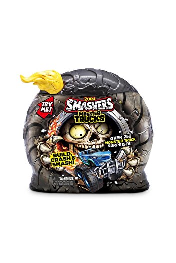 Zuru Smashers Monster Truck Surprise (Dino Truck) by ZURU Boys with 25 Surprises Collectible Monster