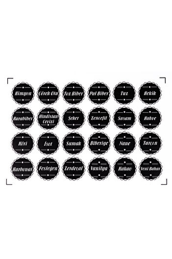 KRM HOME 12 Pieces of Metal Lids 320 ml Glass Spice Rack, Sticker Set of 12 Spice Jars