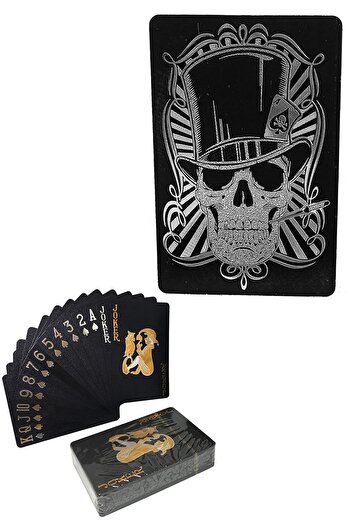 Weather Forecast Silver Skull Playing Card Slippery Plastic Waterproof Playing Card Gin384Slv