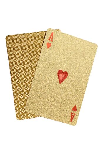 Weather Forecast Gold Playing Card Slippery Plastic Waterproof Playing Card Gin381Sr