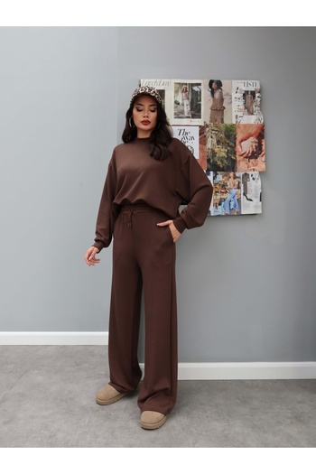 ESRAHELVACI Coffee Modal Tracksuit Set