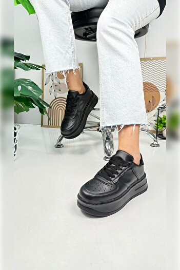 İmerShoes Daily Women's Sneaker Lace-up Light Thick High-Sole Walking Breathable Sports Shoes 451