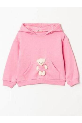 Zekids Girl's Teddy Bear 3 Thread Raised Tracksuit Set