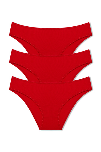HNX Set of 3 Red Women's Panties