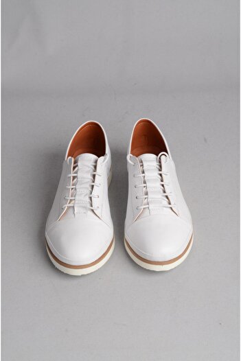 SEÇ KUNDURA Select 196 Genuine Leather Anatomic Women's Shoes White