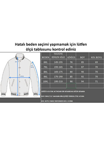 Epos Plus Size Quilted Men's Coat 6XL-10XL