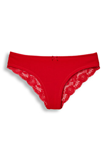HNX Red Lace Back Women's Panties 3-Piece