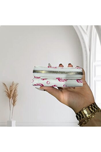 gullfoss Stylish Patterned Children's Wallet with Coin Compartment 11X8 cm