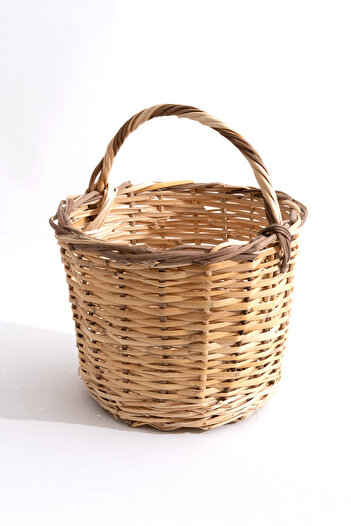Rafiste Hasır Balkon Sepeti H : 38 cm