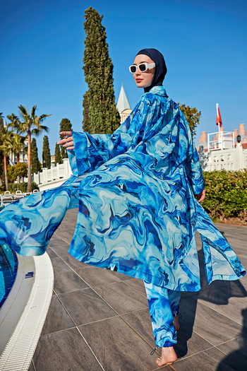 Remsa Mayo RP010 Costum de baie Hijab Nil - Single Kaftan Kimono Pareo