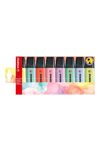 Stabilo Highlighter Pastel Wallet 8 Pcs (70/8-2)