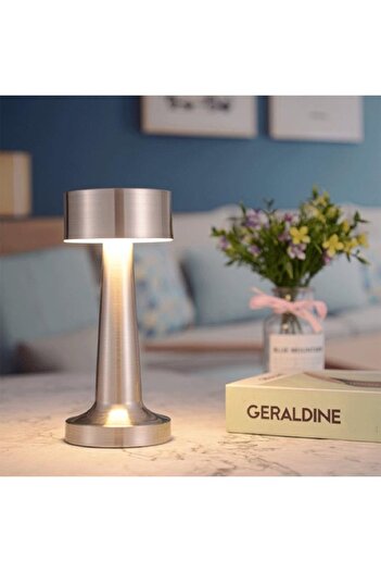 Taimi Portable LED Table Lamp with Touch Sensor 1000mAh Thick corner Silver