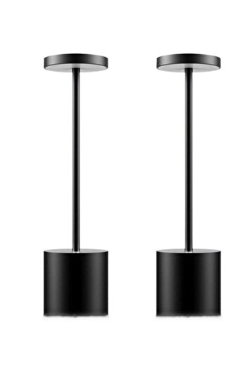 Taimi 2-Pieces Cordless Touch LED Table Lamp 1800mAh Stick shaped Black