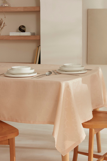Karaca Home Ecru Pebble Tablecloth