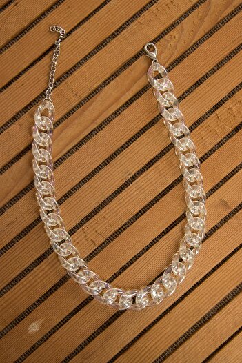 Modex Transparent Acetate Thick Chain Necklace (45cm)