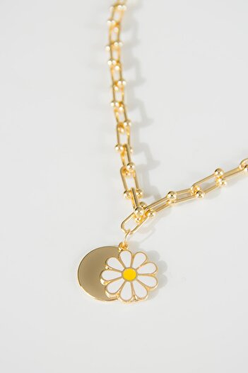 Modex Gold Color Tiffany Chain Daisy Necklace (45cm)