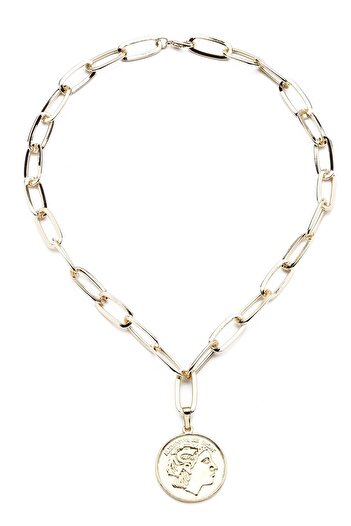Modex Medallion Necklace - Gold Yellow
