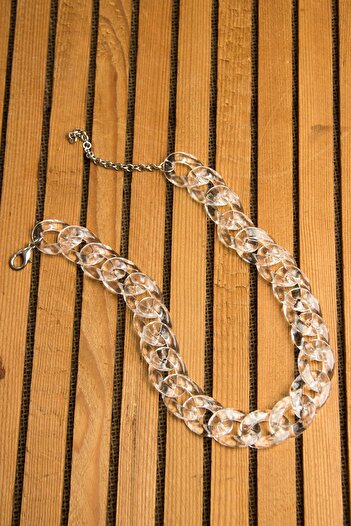 Modex Transparent Acetate Thick Chain Necklace (45cm)