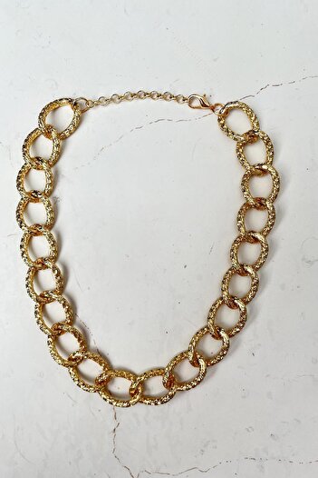 Modex Textured Thick Chain Necklace