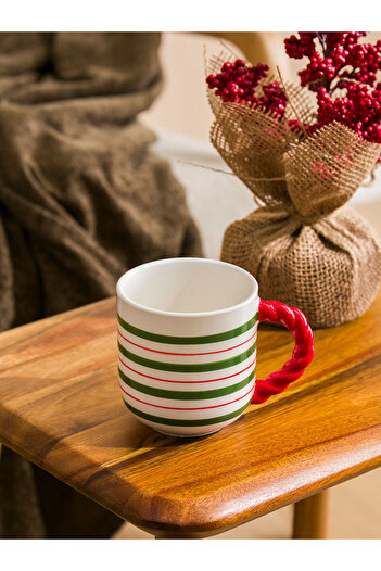 LC Waikiki Lcw Home Ecru Christmas Themed Ceramic Mug 400 ml