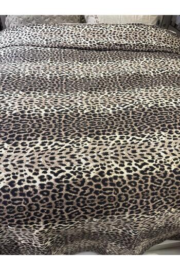 ŞENER HOME Leopard Printed 200X240 Cm. Double (Battal) Single Pique