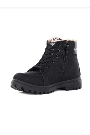 Mind Black Unisex Γούνινες Μπότες