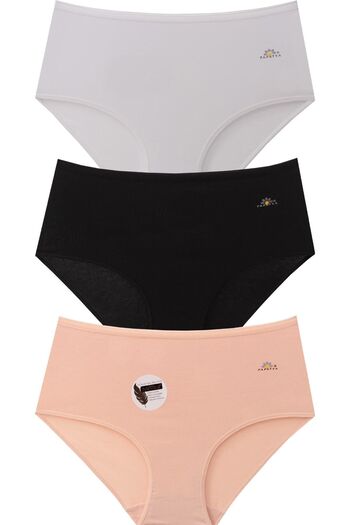 Papatya High Waist Modal Panties 3 Pack - Basic Model 1851