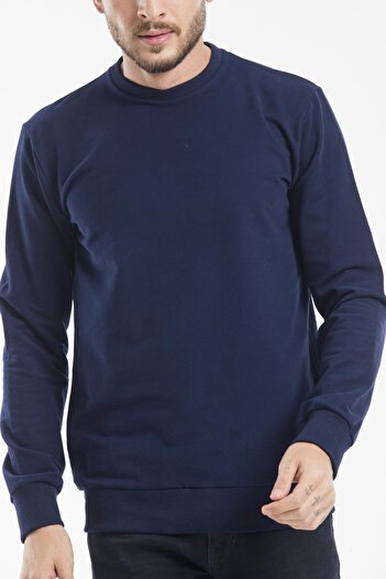 Superlife Süperlife Erkek Bisiklet Yaka Regular Fit İnce Sweatshirt SPR 20K30