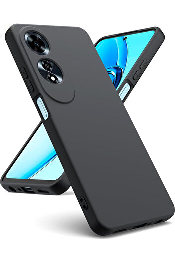 Fibaks Oppo A60 Case Velvet Launch Soft Soft Liquid Silicone Camera Protect Cover