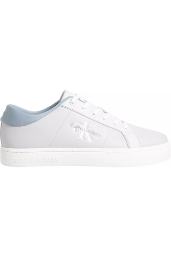 Calvin Klein Erkek Marka Logolu Bağcıklı Kaydırmaz Tabanlı Günlük Gri Sneaker YM0YM00864-0IP